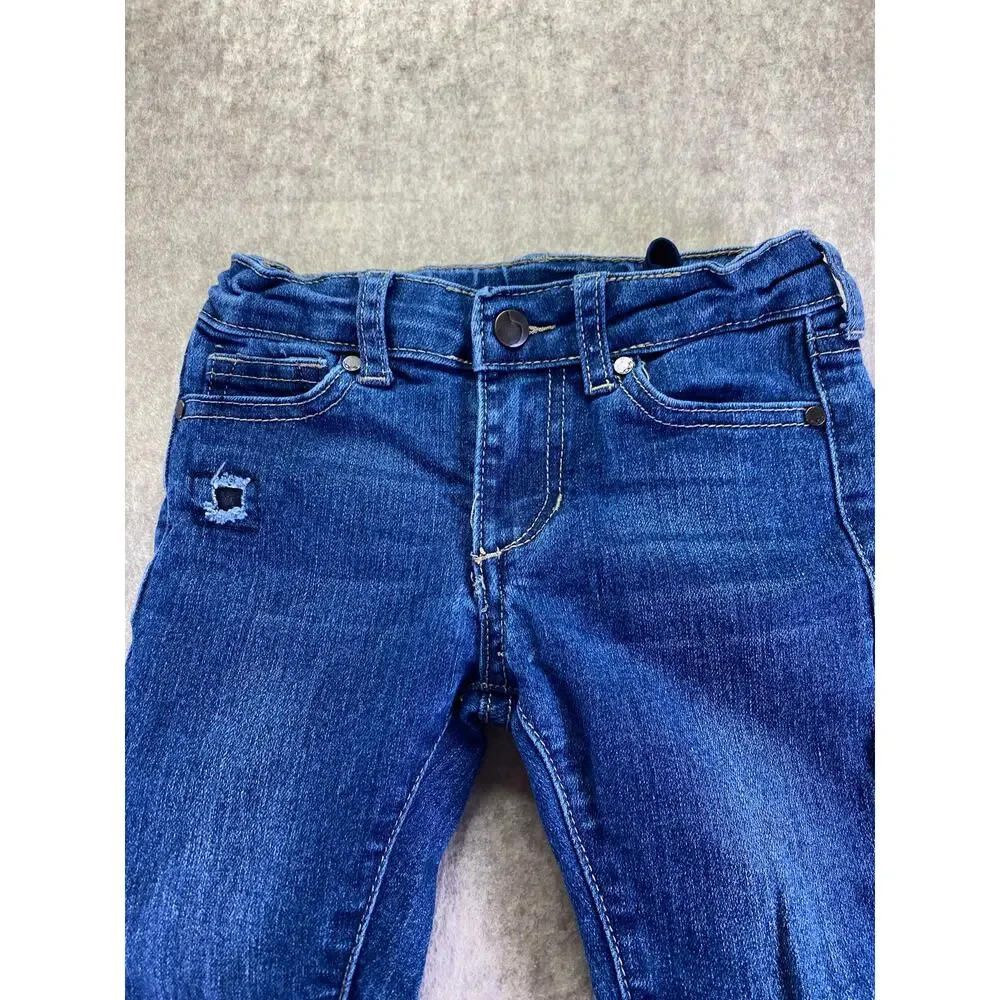 Joe's Jeans Skinny Distressed Adjustable Waist Blue Jeans Size 5